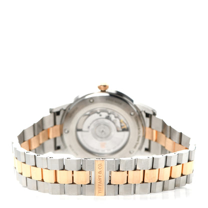 Tiffany Stainless Steel 18K Rose Gold 40mm CT60 3-Hand Automatic Watch 3 of 5