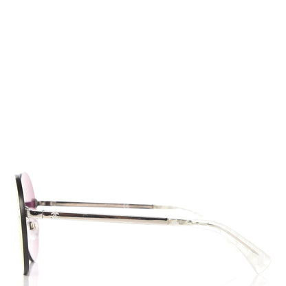 Chanel Mirrored Round Sunglasses 4216 Red 3 of 8