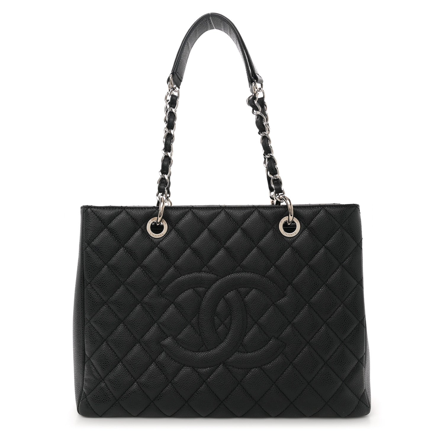 Chanel Caviar Quilted Grand Shopping Tote GST Black 1 of 10