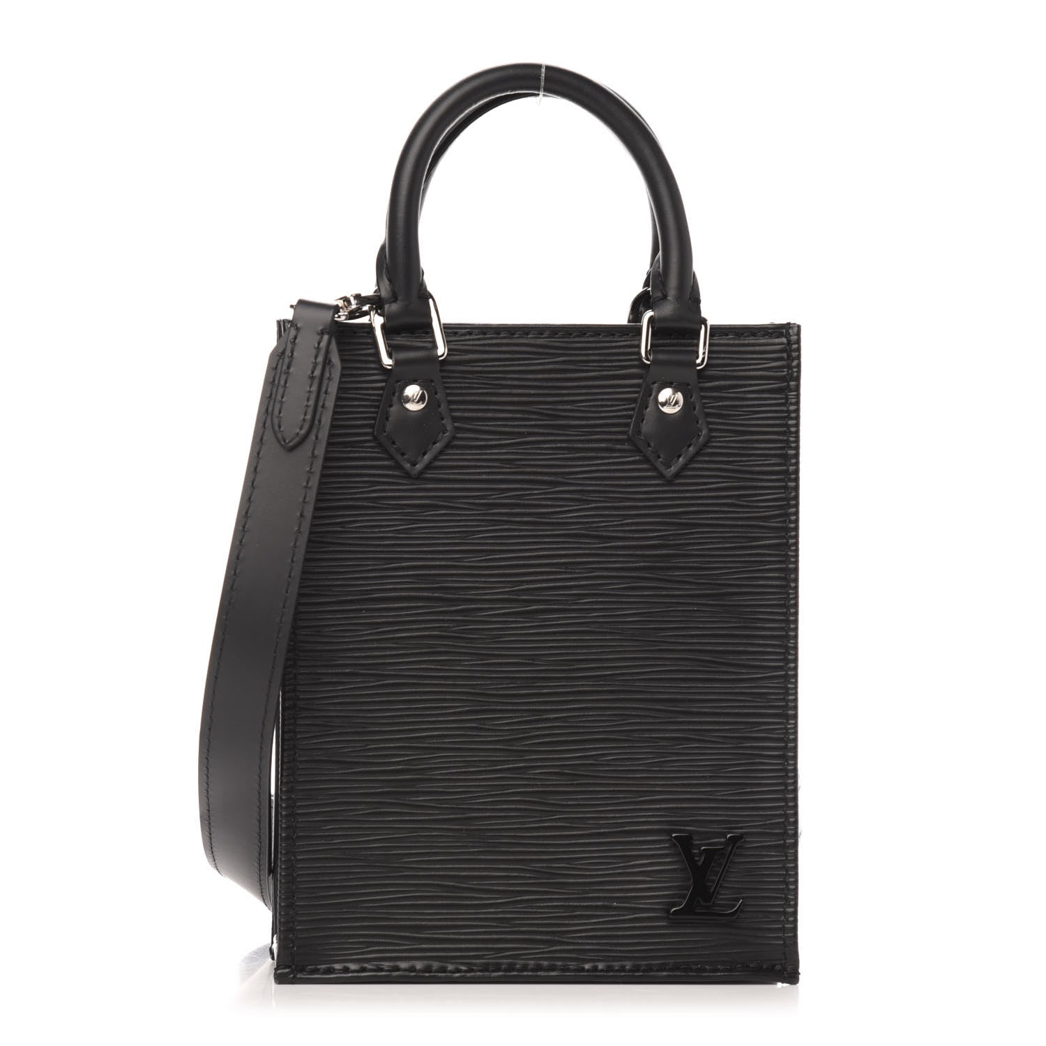 Louis Vuitton Epi Petit Sac Plat Black 1 of 10