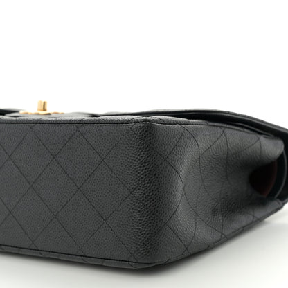 Chanel Caviar Quilted Jumbo Double Flap Black 10 of 12