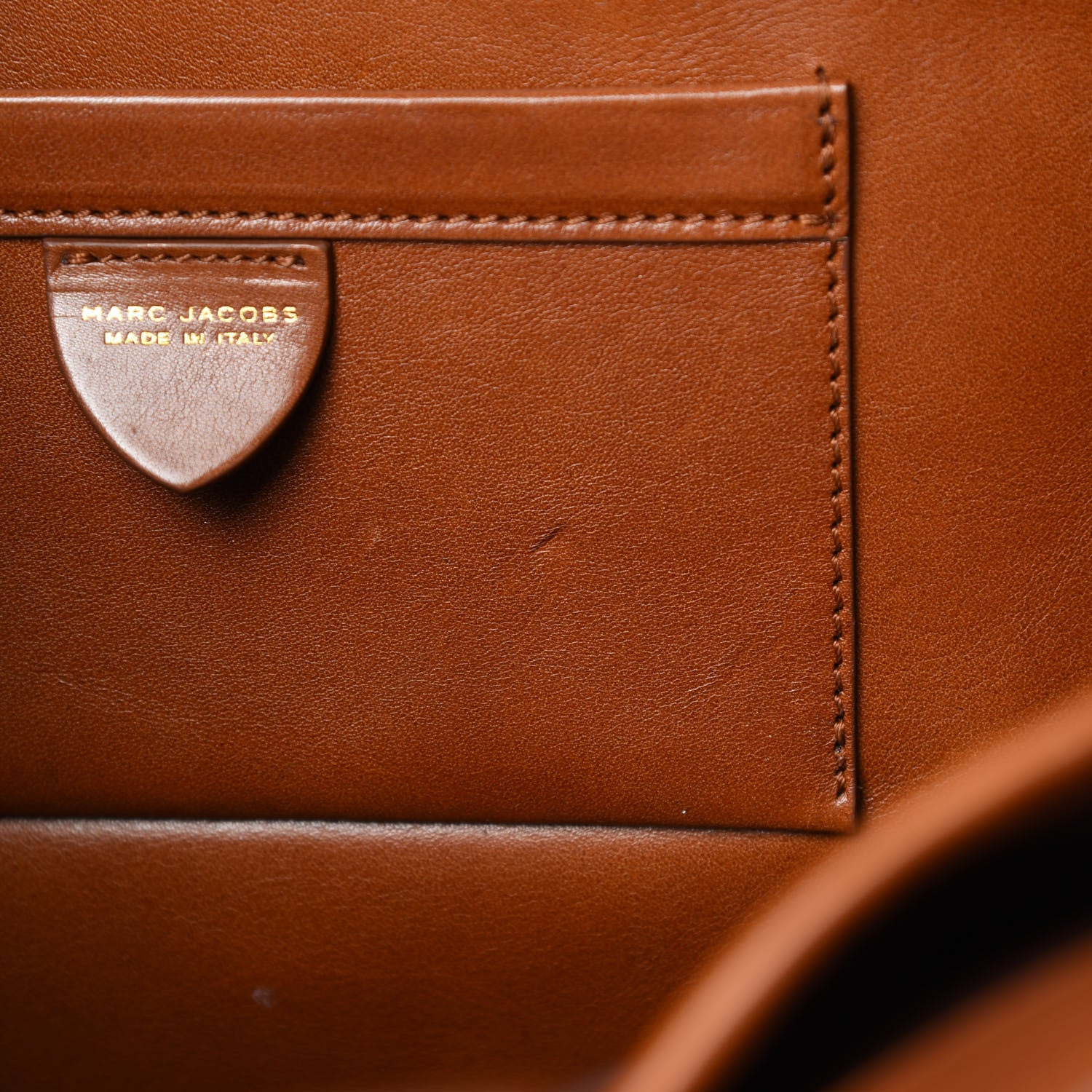Marc Jacobs Calfskin Tote Cognac 7 of 24