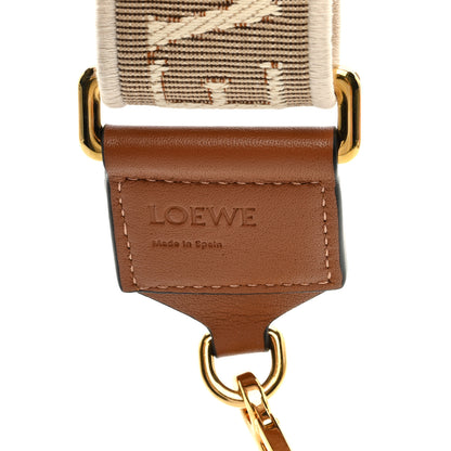 Loewe Calfskin Jacquard Anagram Strap Natural Tan 3 of 4