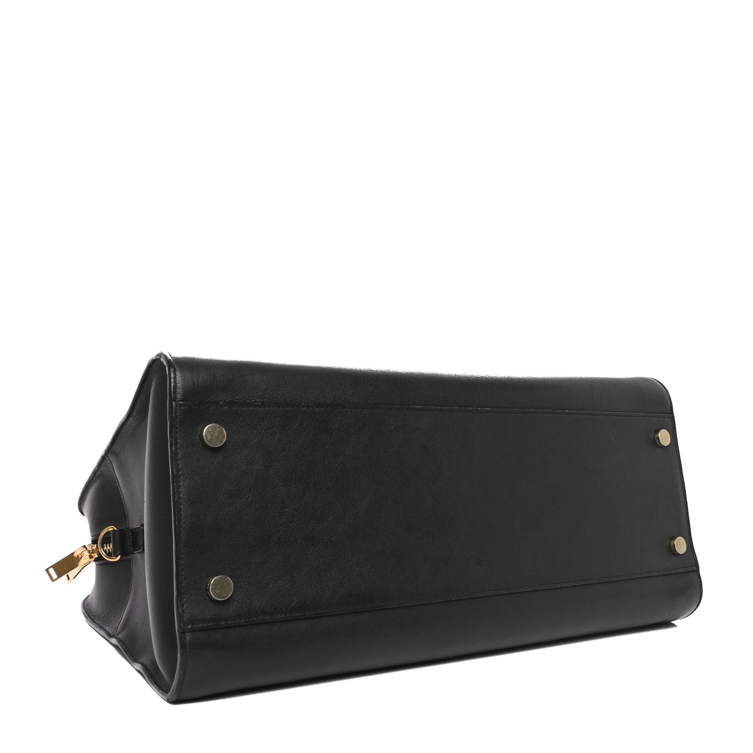 Saint Laurent Smooth Calfskin Medium Monogram Cabas Black 4 of 10