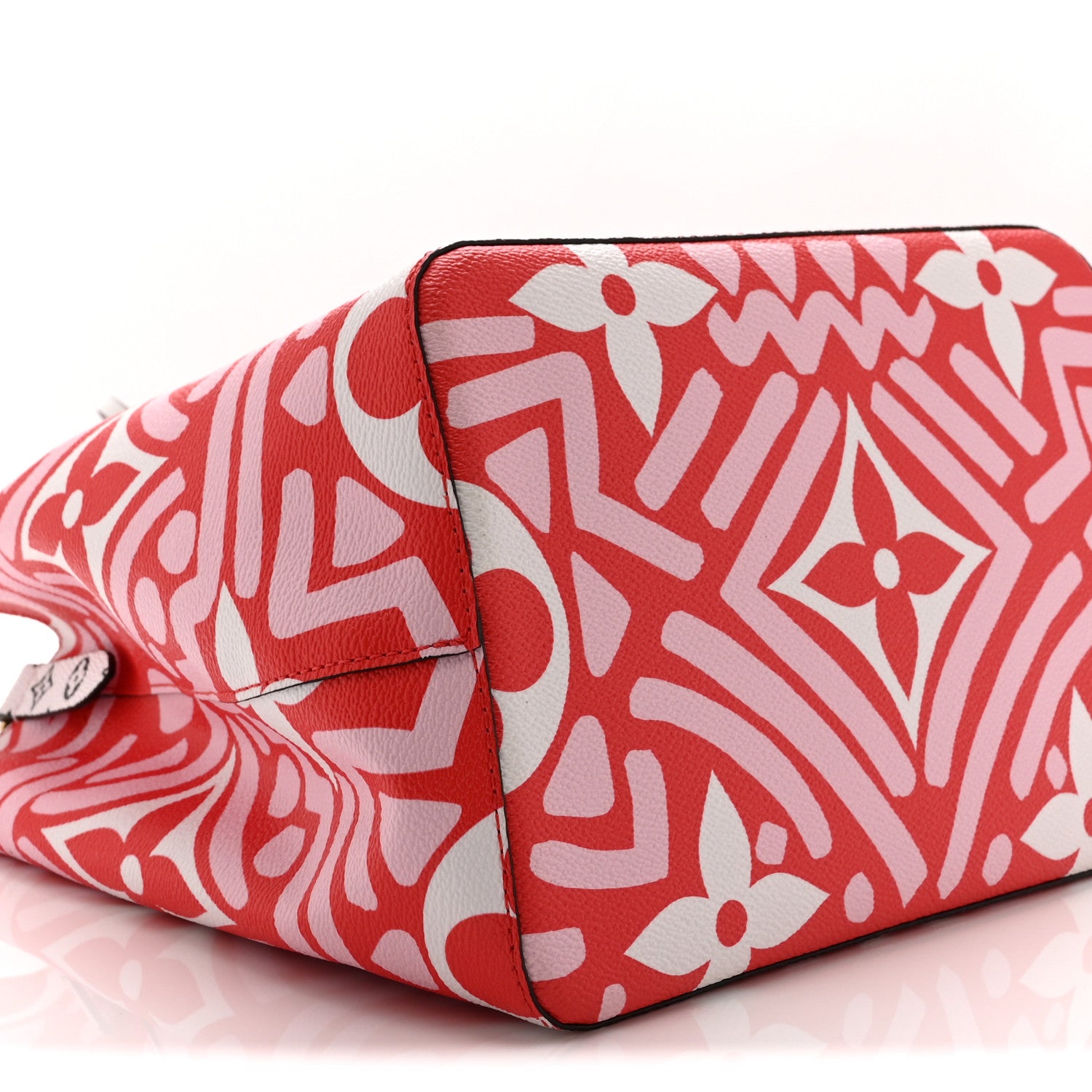 Louis Vuitton Monogram Giant Crafty NeoNoe MM Rouge Rose Creme 8 of 9