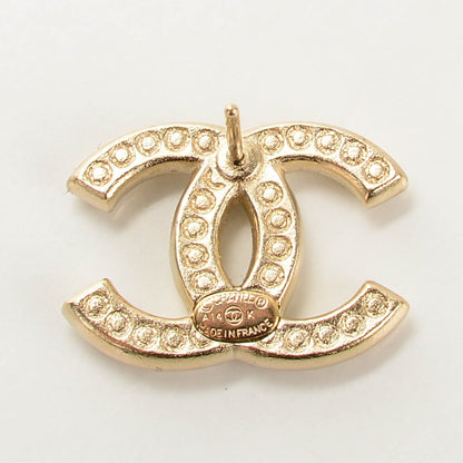 Chanel Crystal CC Earrings Gold 4 of 5