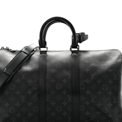 Louis Vuitton Monogram Eclipse Keepall Bandouliere 45 8 of 12