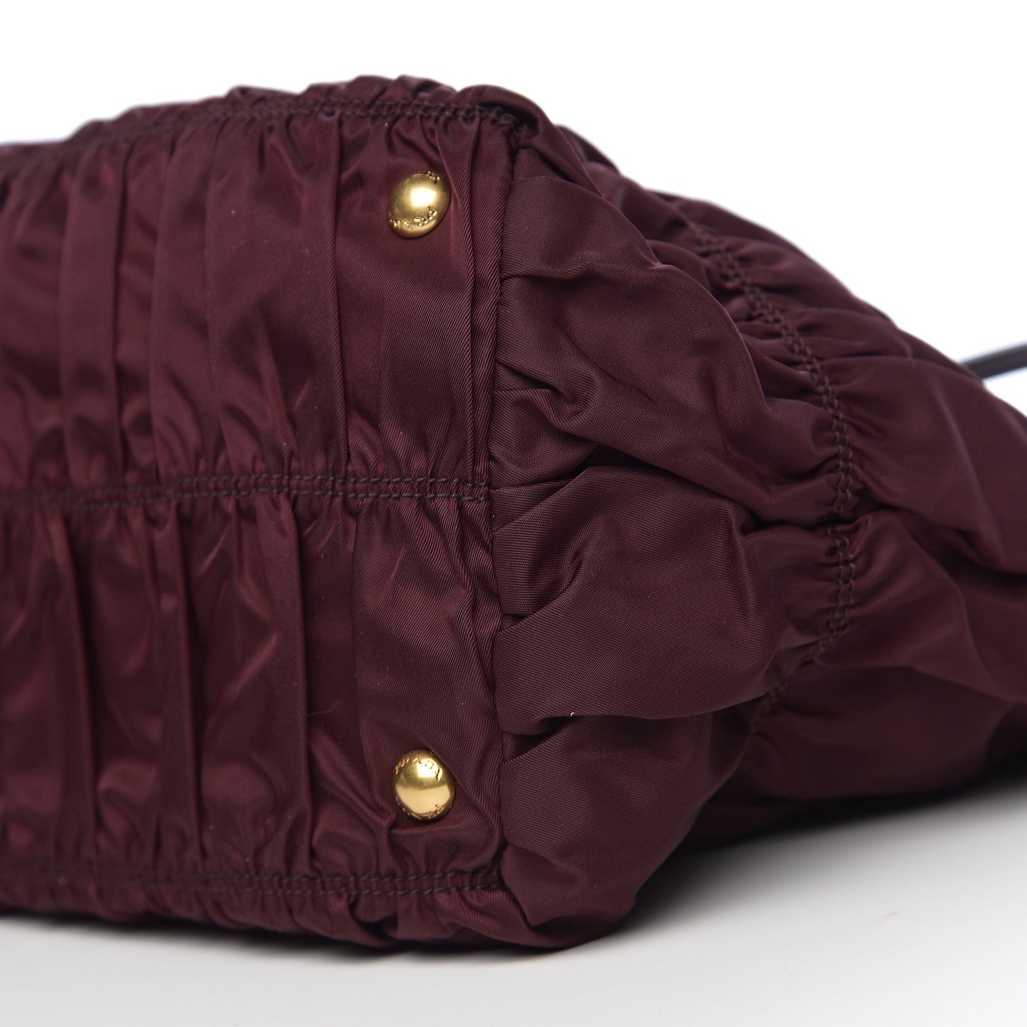 Tessuto Nylon Dressy Gaufre Tote Bordeaux