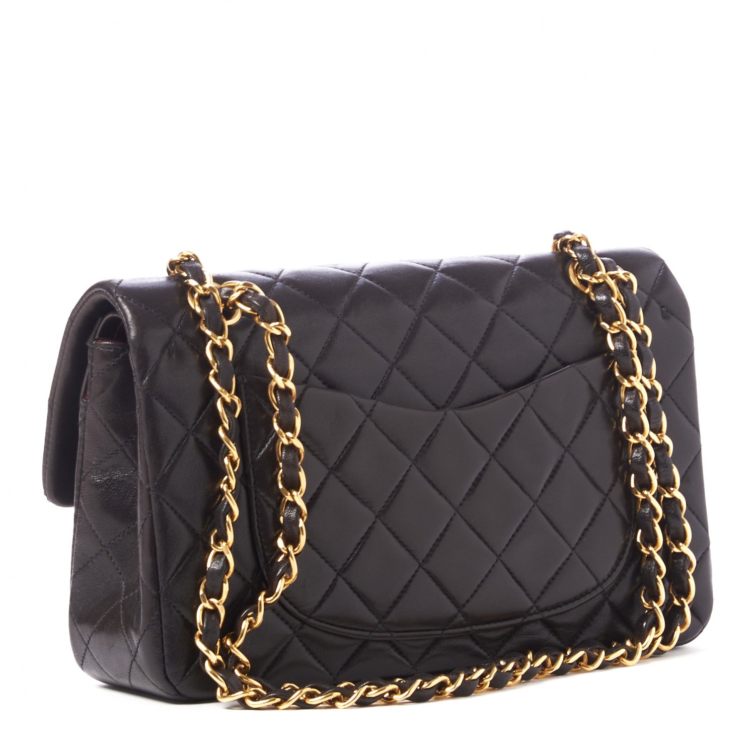 Chanel Lambskin Quilted Small Double Flap Black 3 of 11