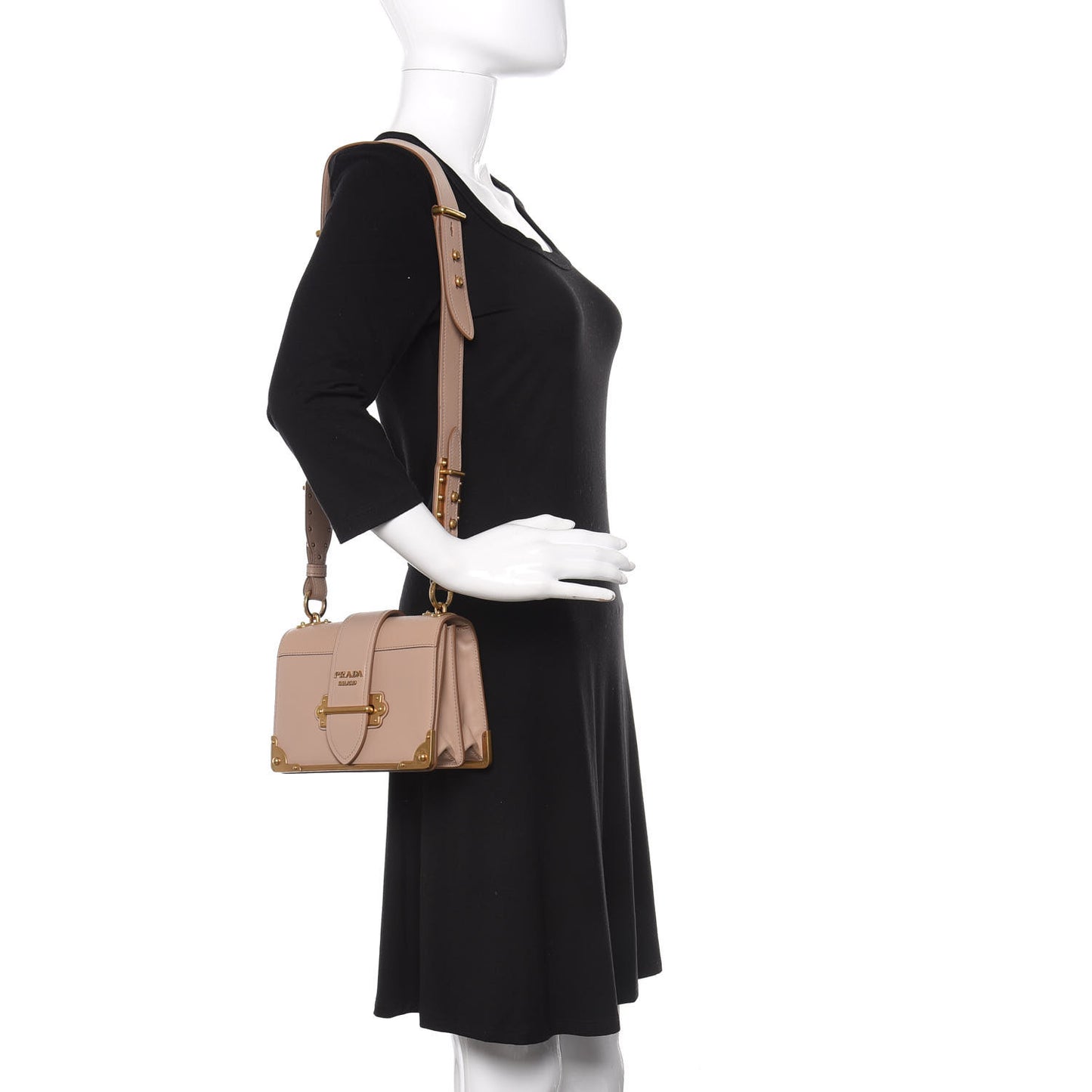 City Calf Saffiano Cahier Bag Cammeo