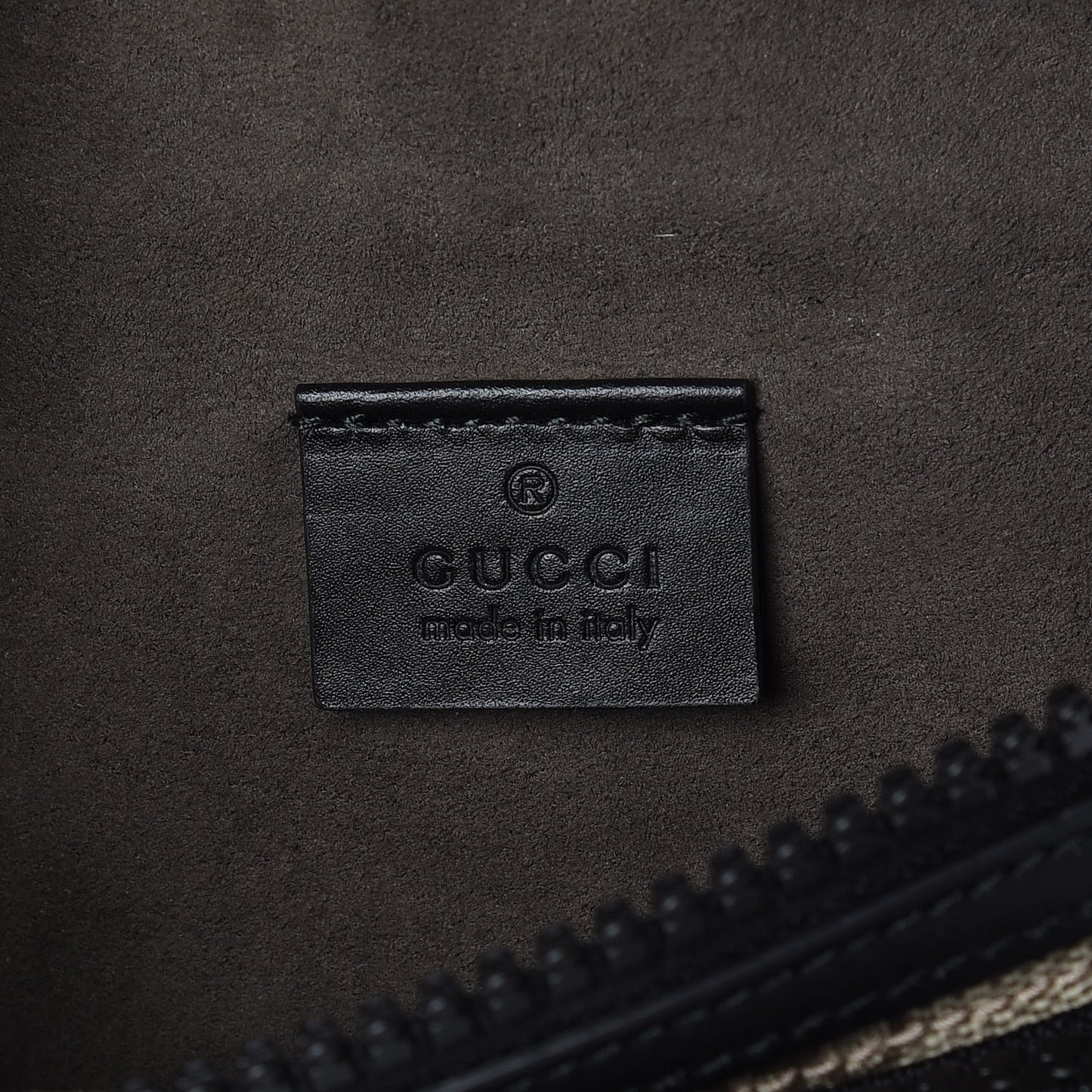GG Supreme Monogram Belt Bag Black