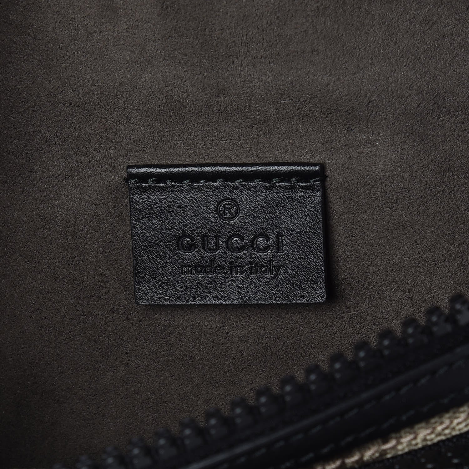 Gucci GG Supreme Monogram Belt Bag Black 7 of 10