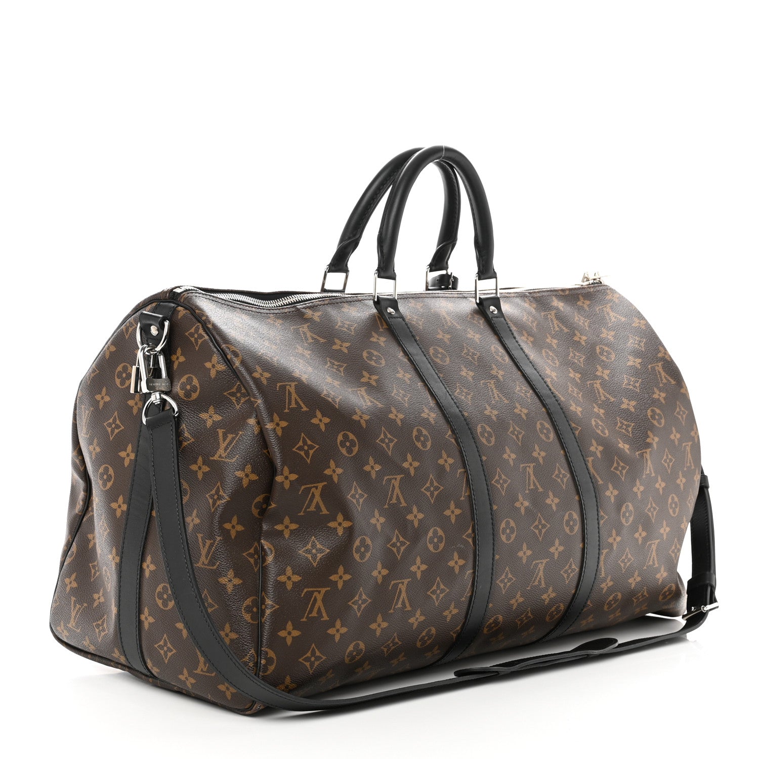 Louis Vuitton Monogram Macassar Keepall Bandouliere 55 2 of 10