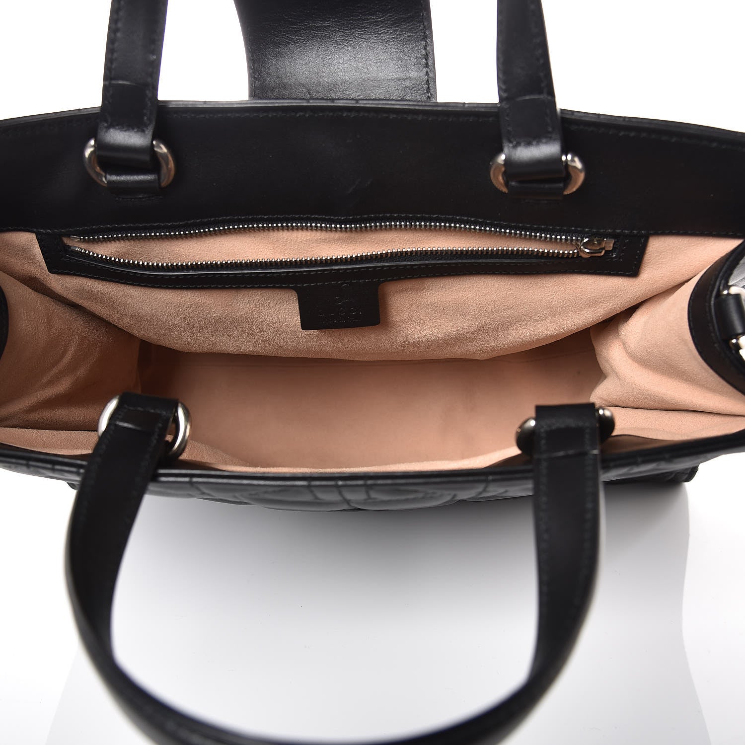 Gucci Calfskin Web Quilted Large Dionysus Tote Bag Black 6 of 14