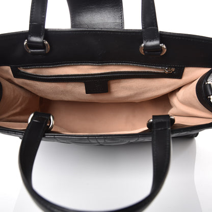 Gucci Calfskin Web Quilted Large Dionysus Tote Bag Black 6 of 14