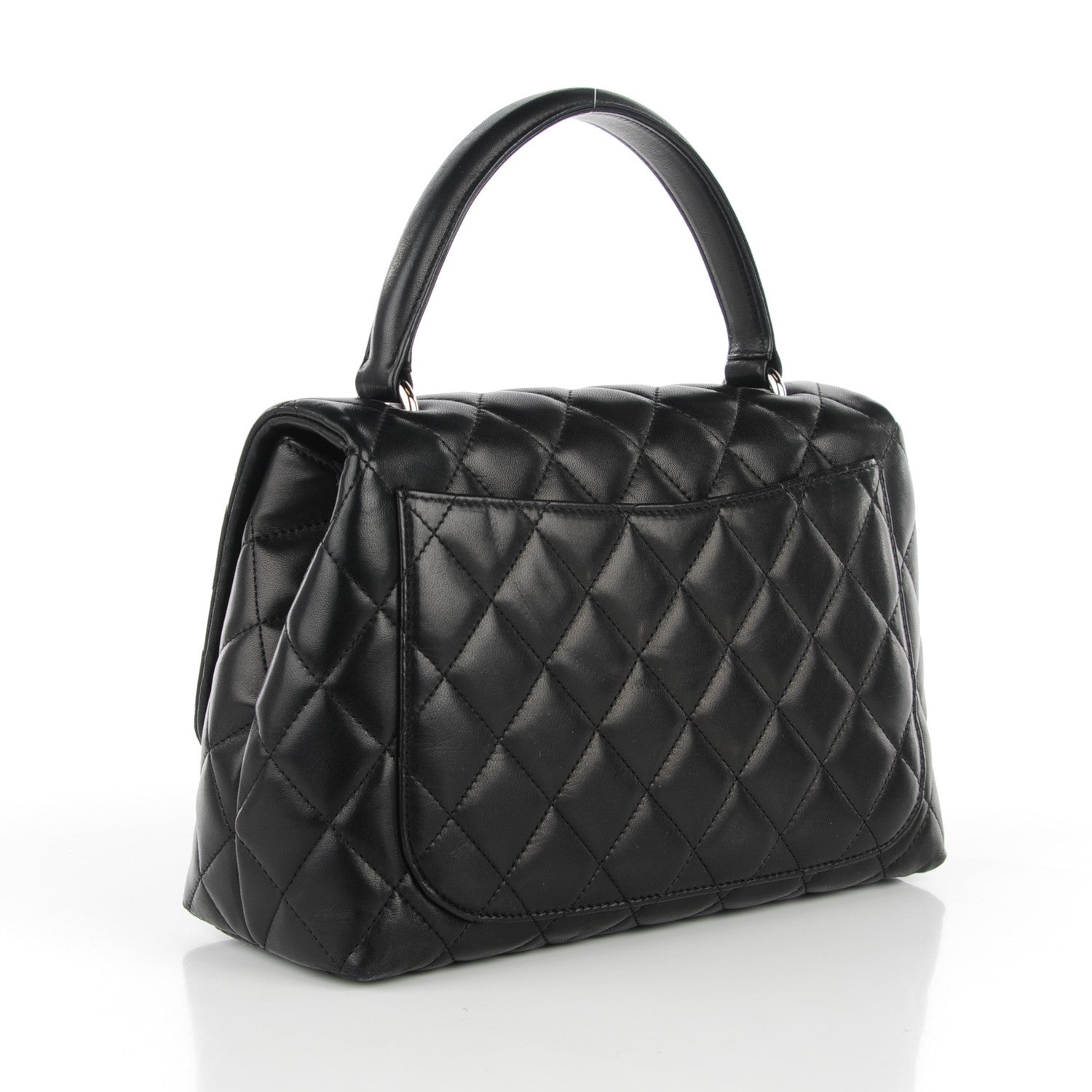 Chanel Lambskin Quilted Medium Kelly Flap Black 3 of 8