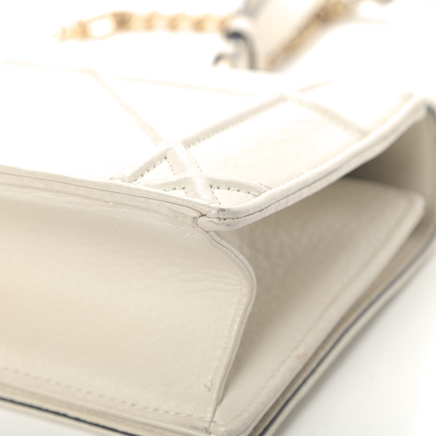 Christian Dior Grained Calfskin Small Diorama Flap Bag Off White 8 of 13