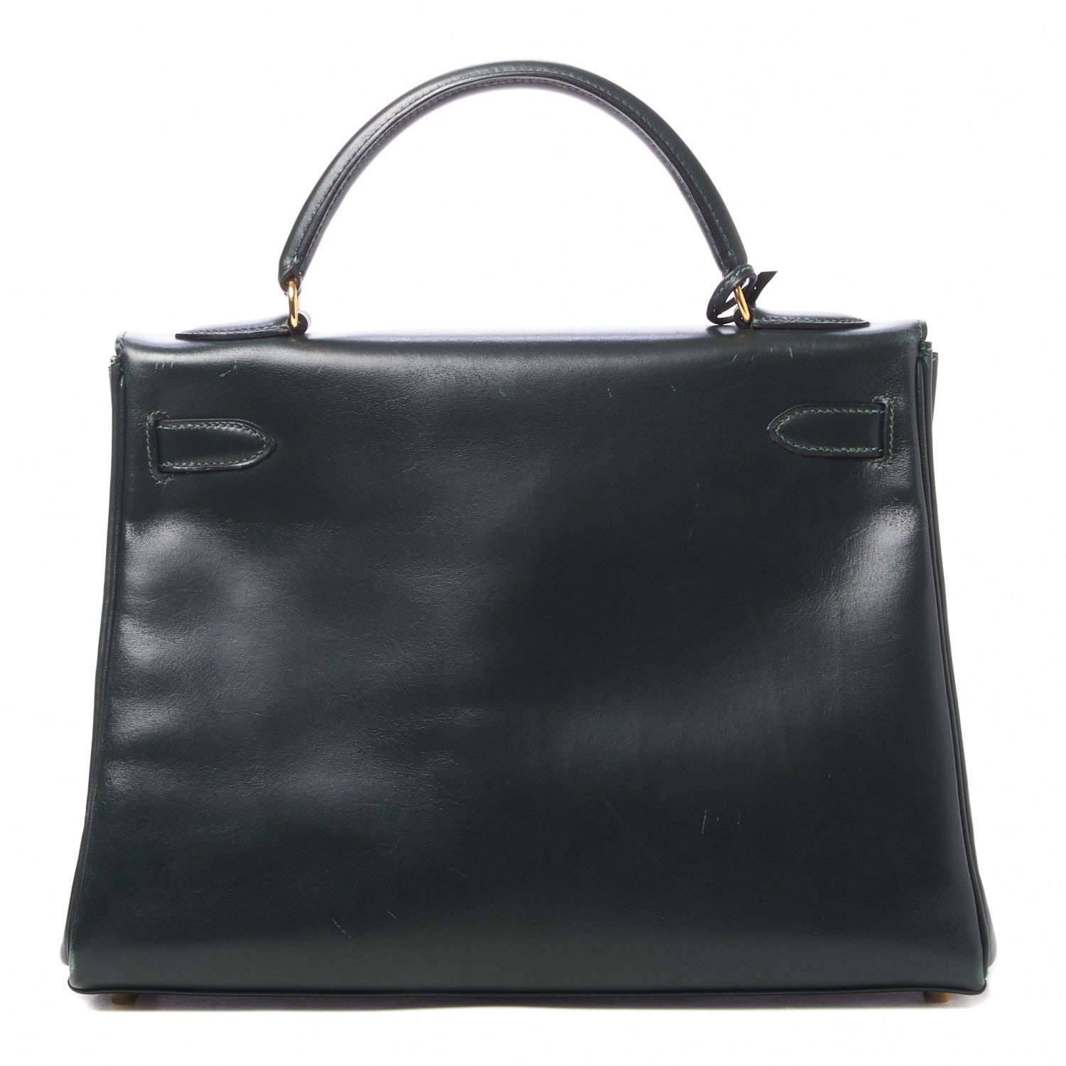 Hermes Box Kelly Sellier 32 Vert Fonce 3 of 32