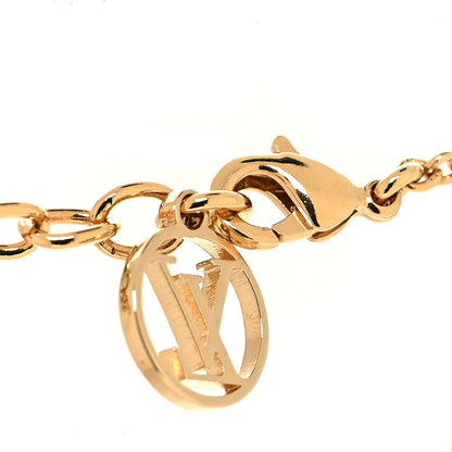 Louis Vuitton Brass Essential V Necklace Gold 4 of 6