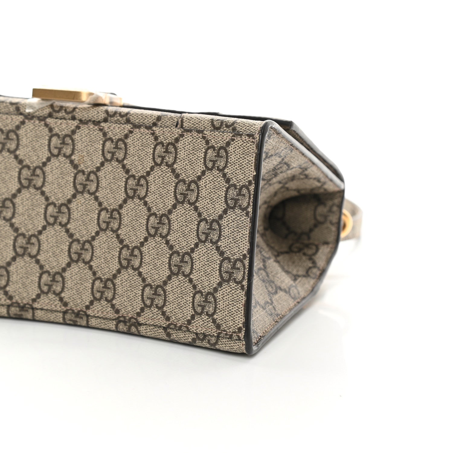 Balenciaga X GUCCI GG Supreme Monogram Small Hourglass Top Handle Bag Beige Ebony 10 of 13