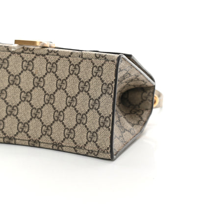 Balenciaga X GUCCI GG Supreme Monogram Small Hourglass Top Handle Bag Beige Ebony 10 of 13