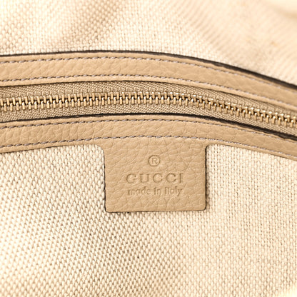 Gucci Pebbled Calfskin Small Soho Bowler Camelia 6 of 10