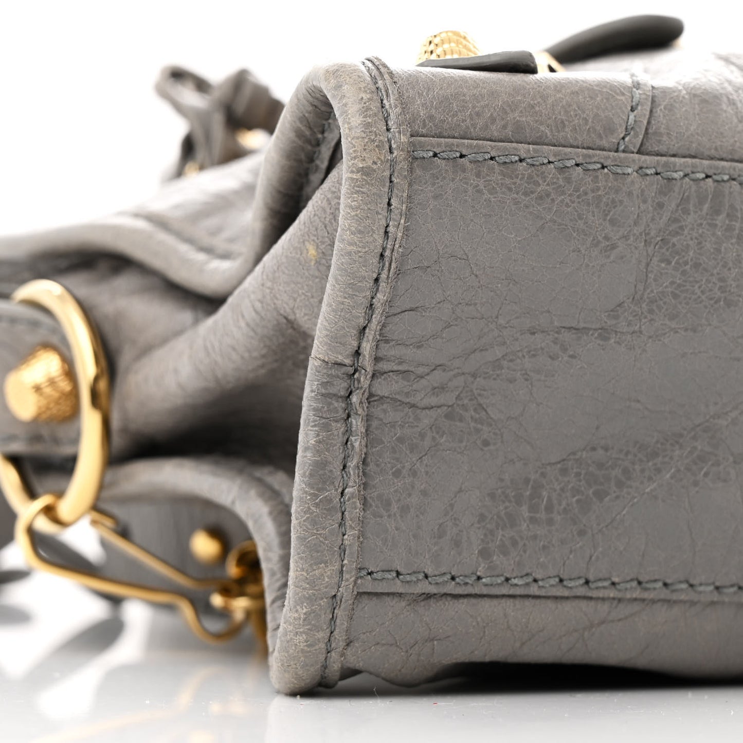 Agneau Giant 12 Gold Hardware Mini City Gris Pyrite