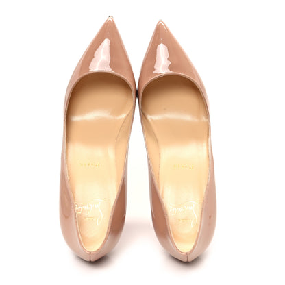 Christian Louboutin Patent Pigalle Follies 85 Pumps 38 Nude 2 of 10