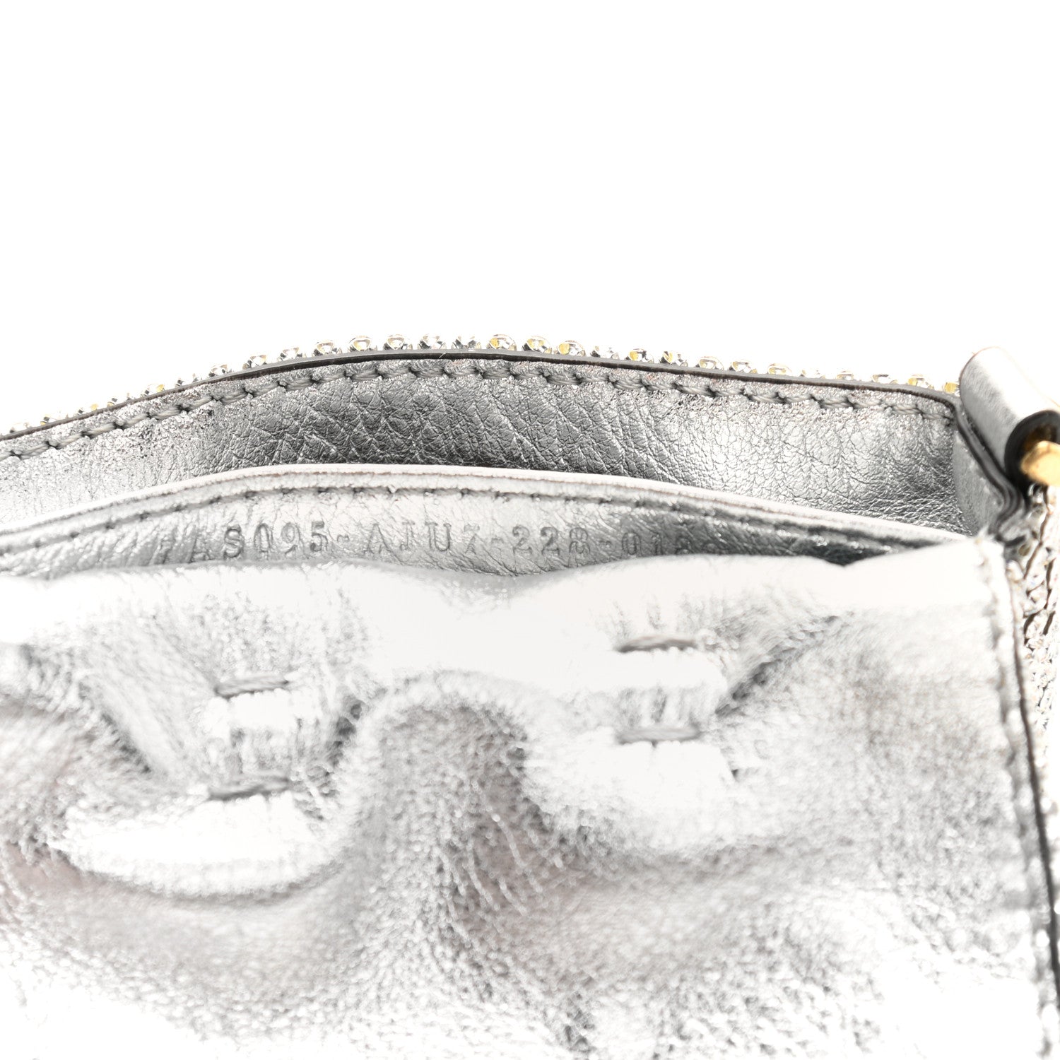 Fendi X VERSACE Crystal Fendace Nano Brooch Baguette Gold Silver