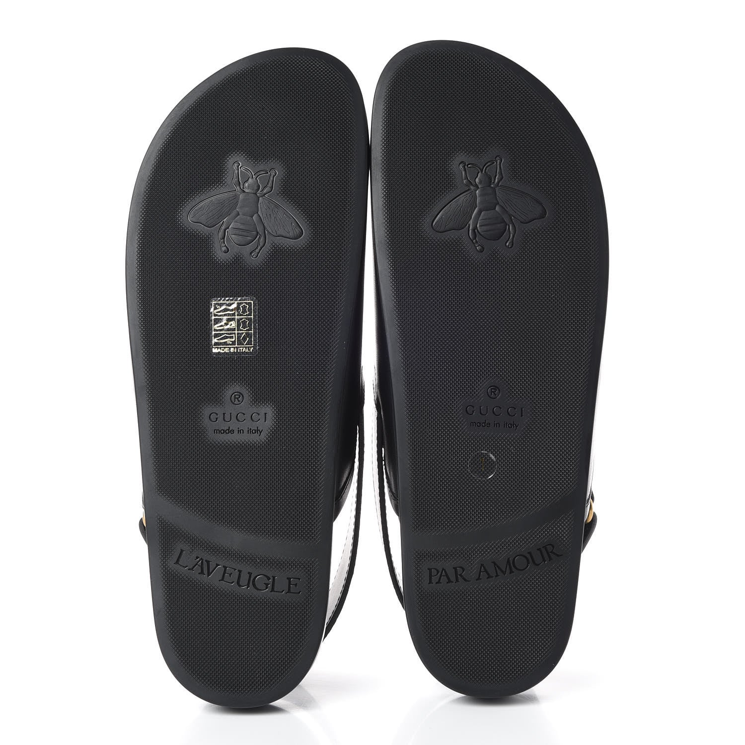 Gucci Calfskin Mens Horsebit River Slingback Slippers 7 Black 5 of 10