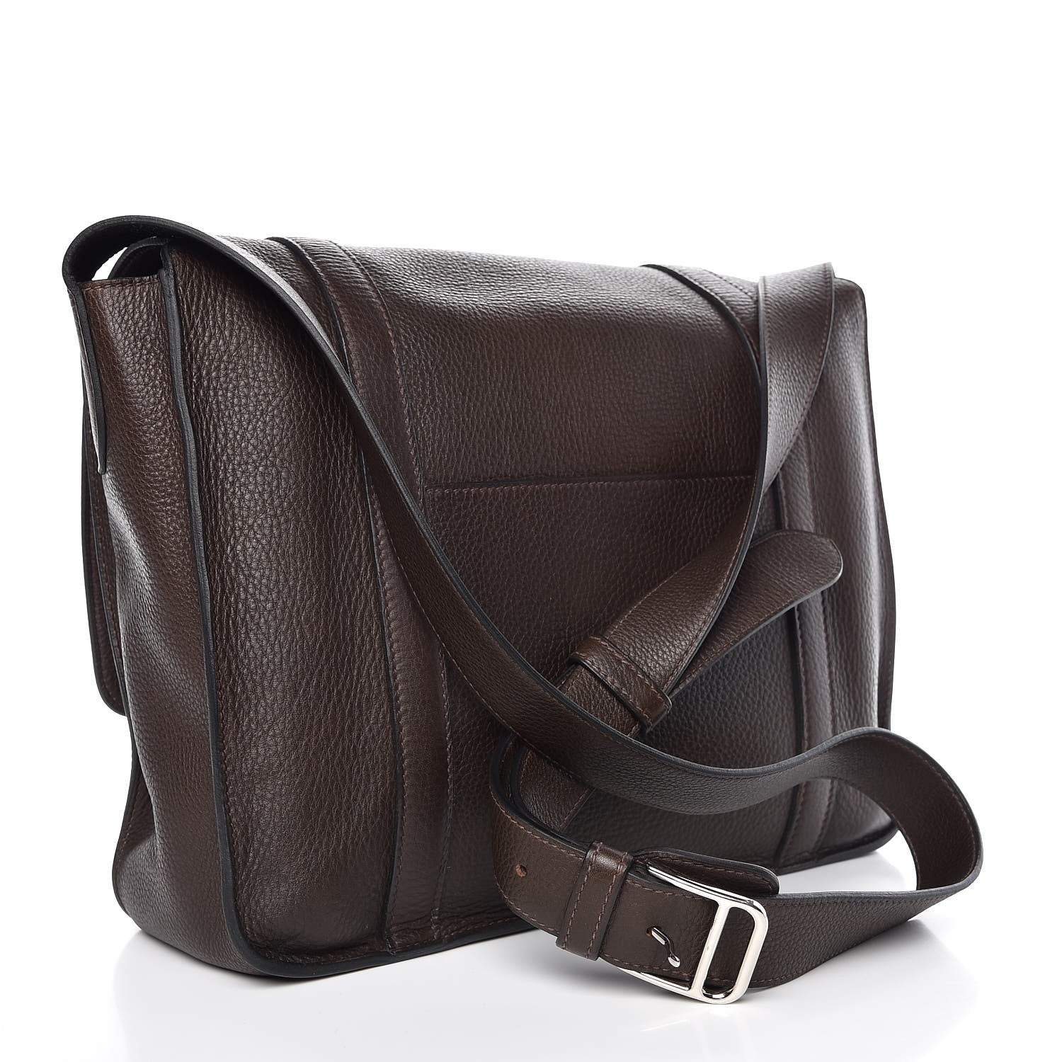 Hermes Taurillon Clemence Steve 35 Chocolate 3 of 7