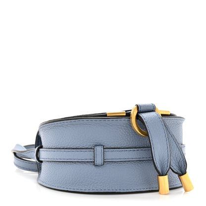 Chloe Calfskin Nano Marcie Round Crossbody Bag Shady Blue 4 of 9