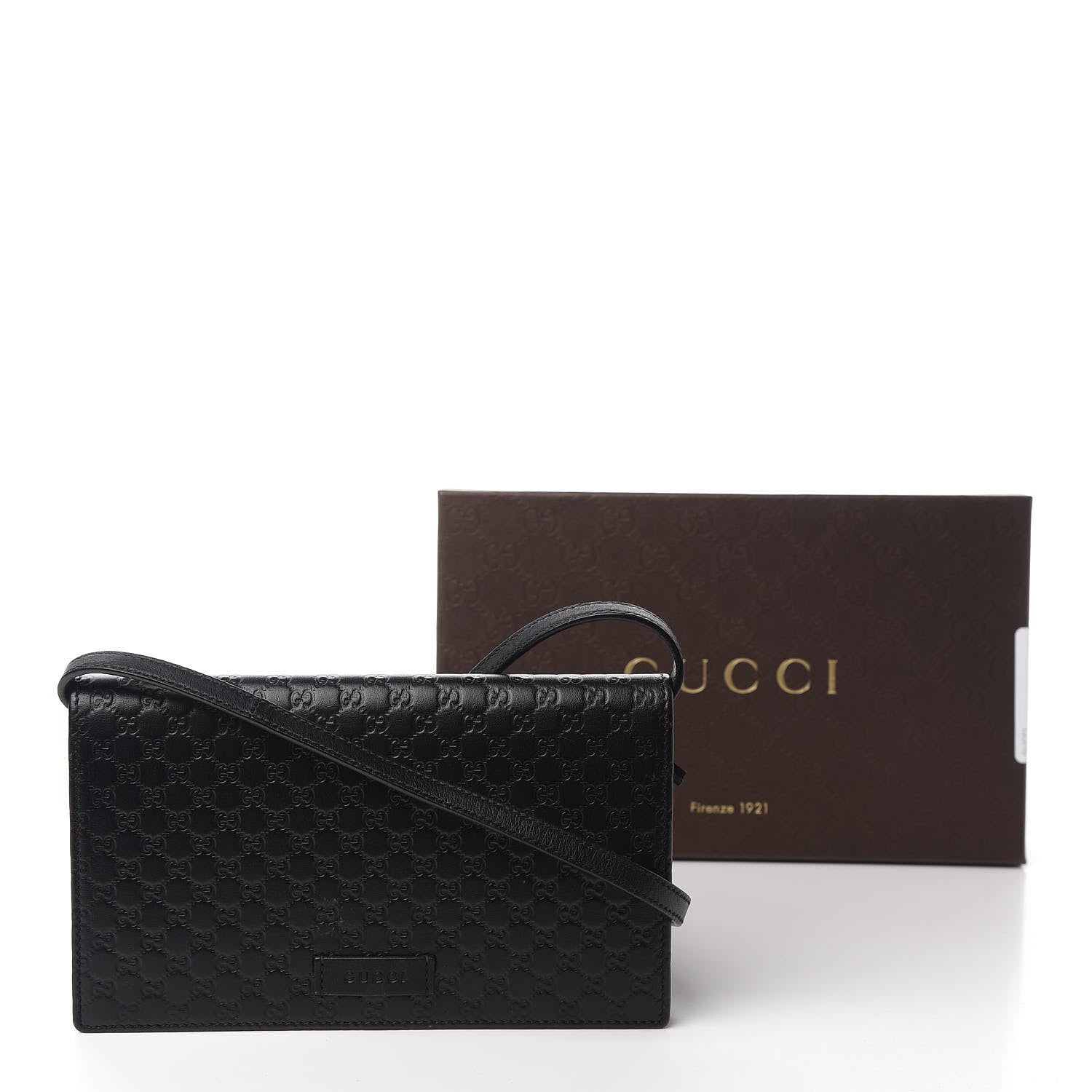 Gucci Microguccissima Crossbody Wallet Black 11 of 11