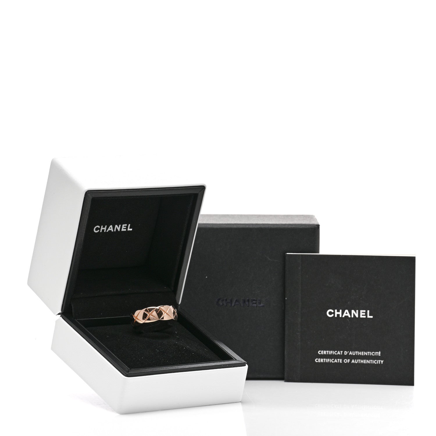 Chanel 18K Beige Gold Small Coco Crush Ring 52 6 7 of 7