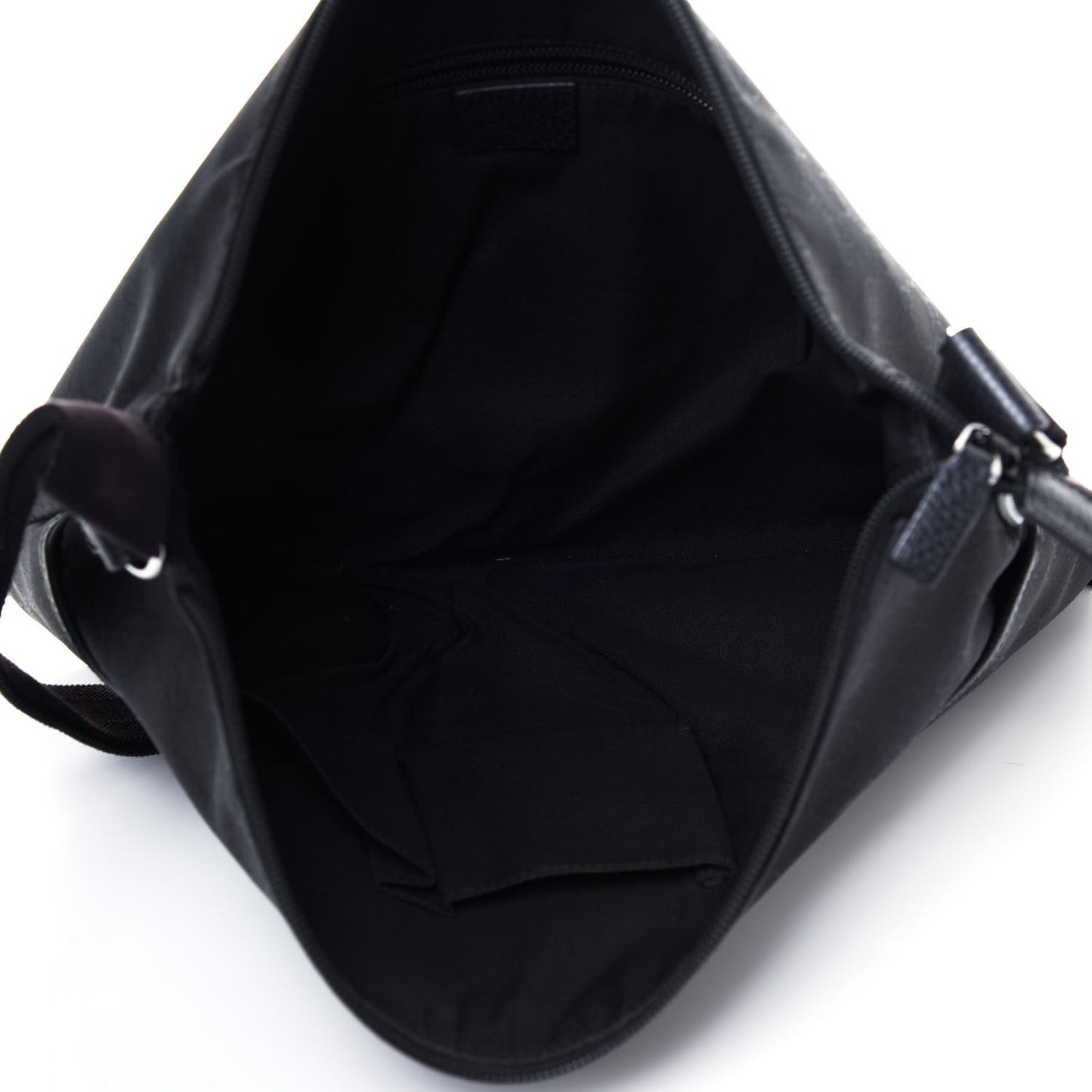 Nylon Monogram Messenger Bag Black