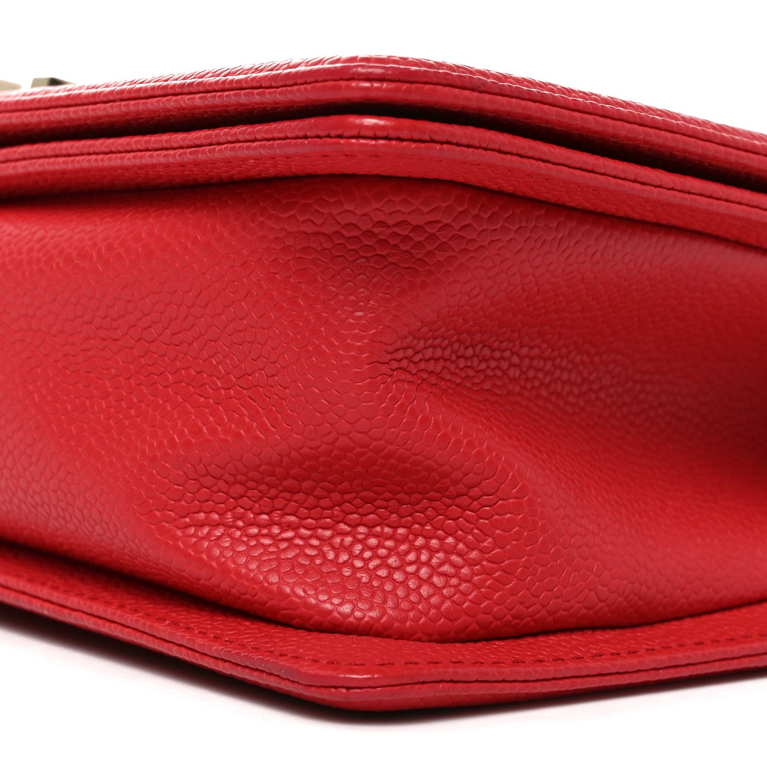 Chanel Caviar Quilted Medium Boy Flap Red 10 of 11