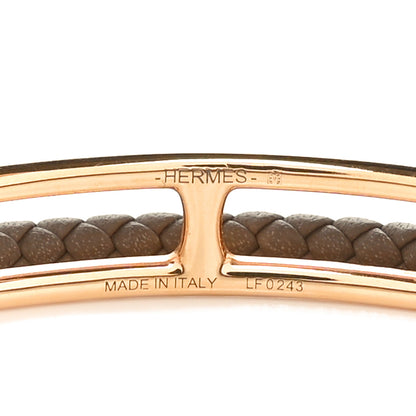 Hermes Swift Roulis Double Tour Bracelet T2 Etoupe 4 of 5