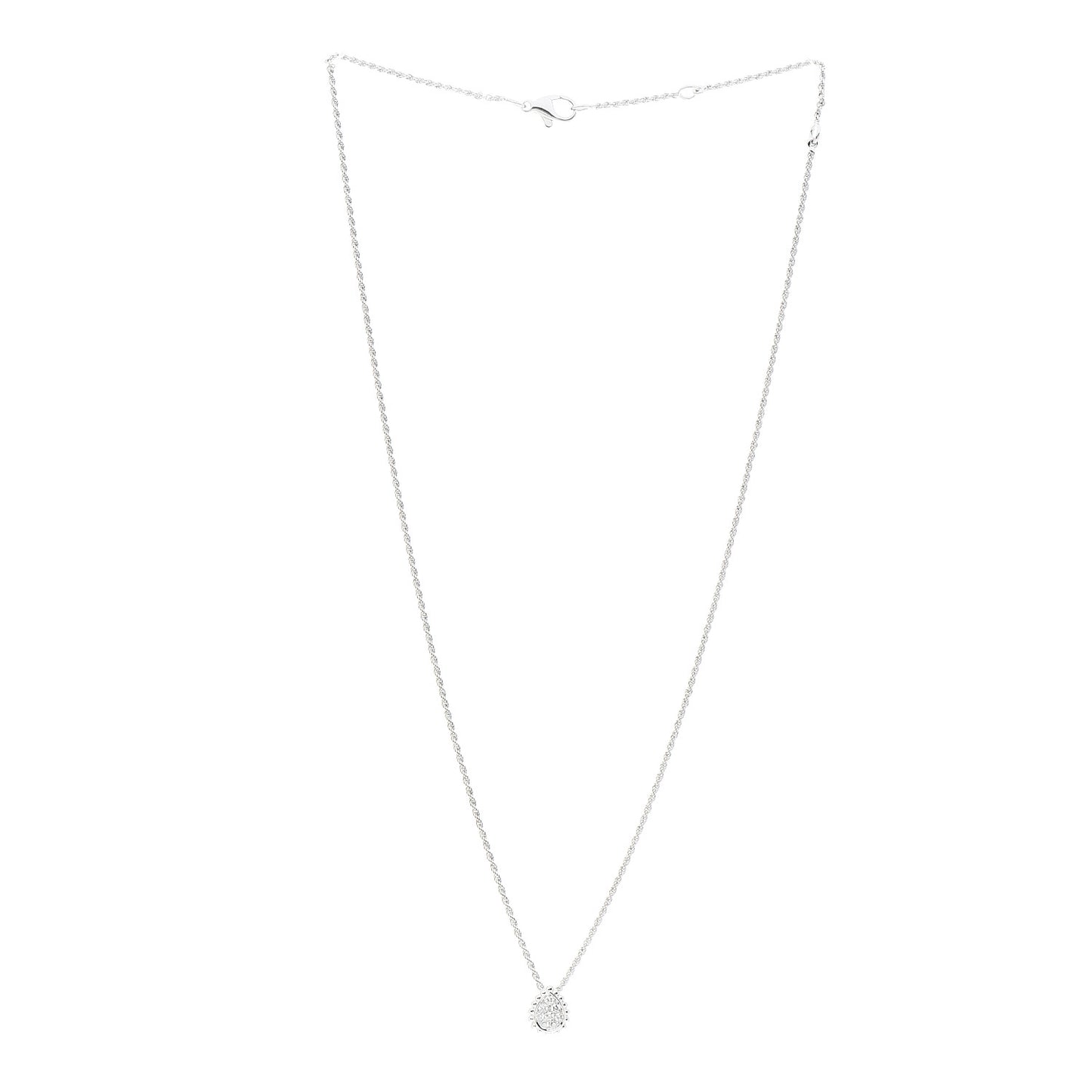 18K White Gold Diamond XS Serpent Boheme Necklace