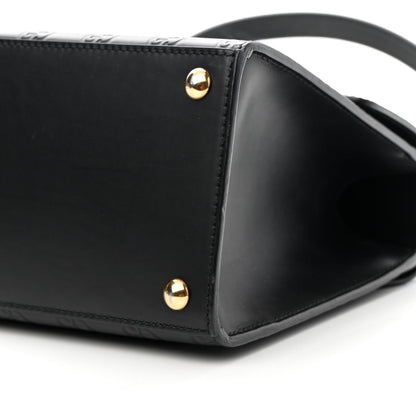 Gucci Guccissima Signature Small Padlock Top Handle Bag Black 9 of 10