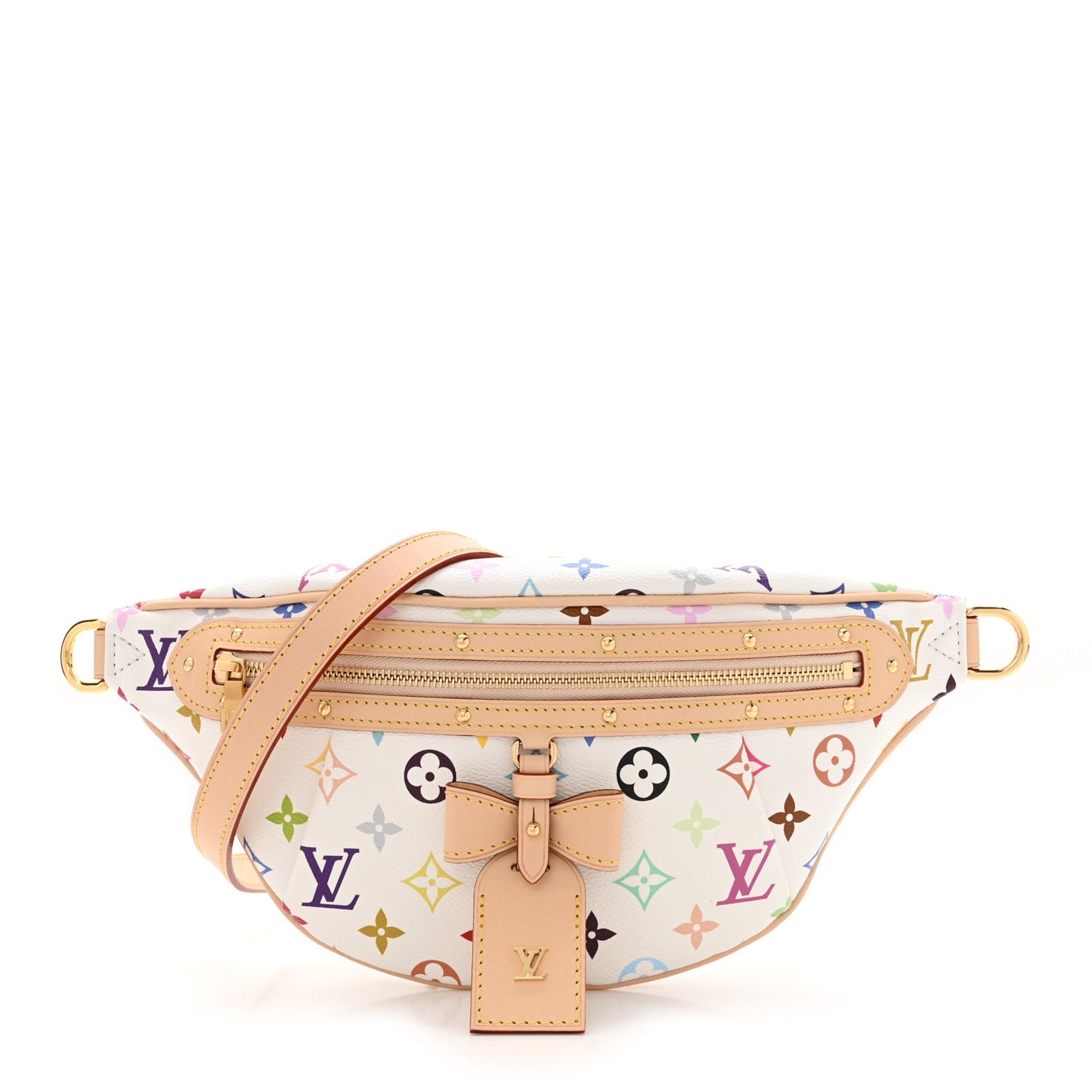 LV X TM Monogram Multicolor High Rise Bumbag White