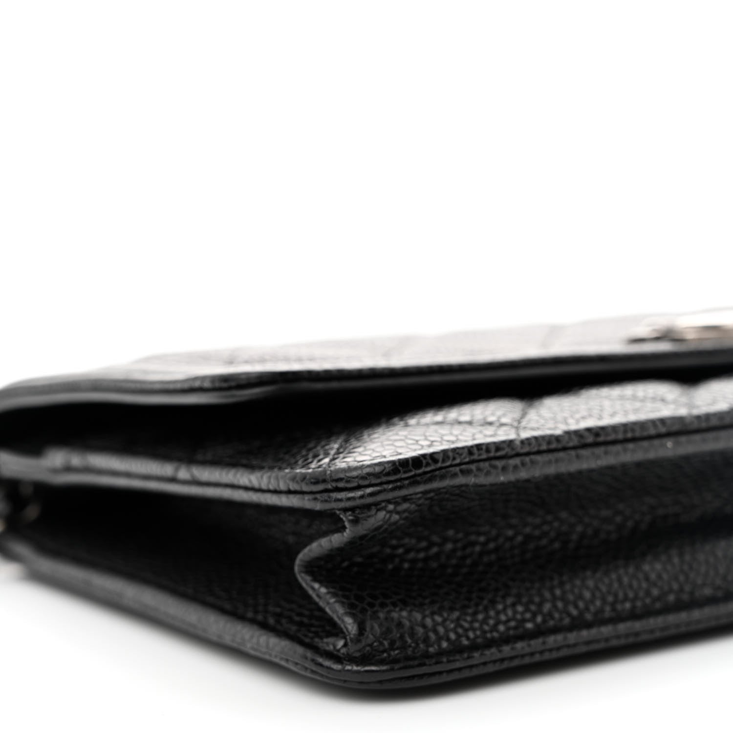 Chanel Caviar Quilted Boy Wallet On Chain WOC Black 10 of 13