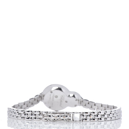 Chopard 18K White Gold Diamond Pave Bezel Mother of Pearl 20mm Happy Eight Quartz Watch 4 of 7