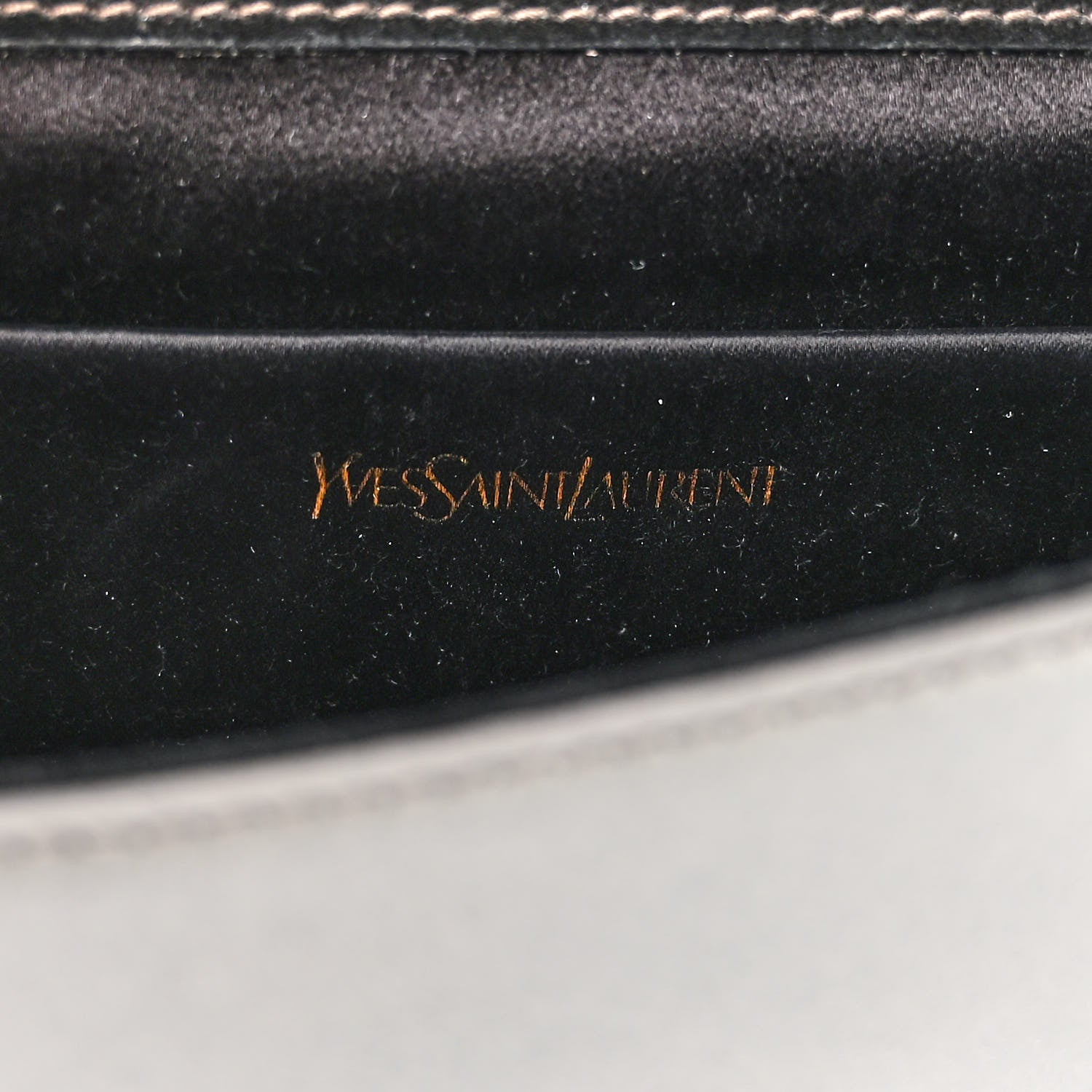 Saint Laurent Patent Large Belle De Jour Clutch Grey 6 of 11