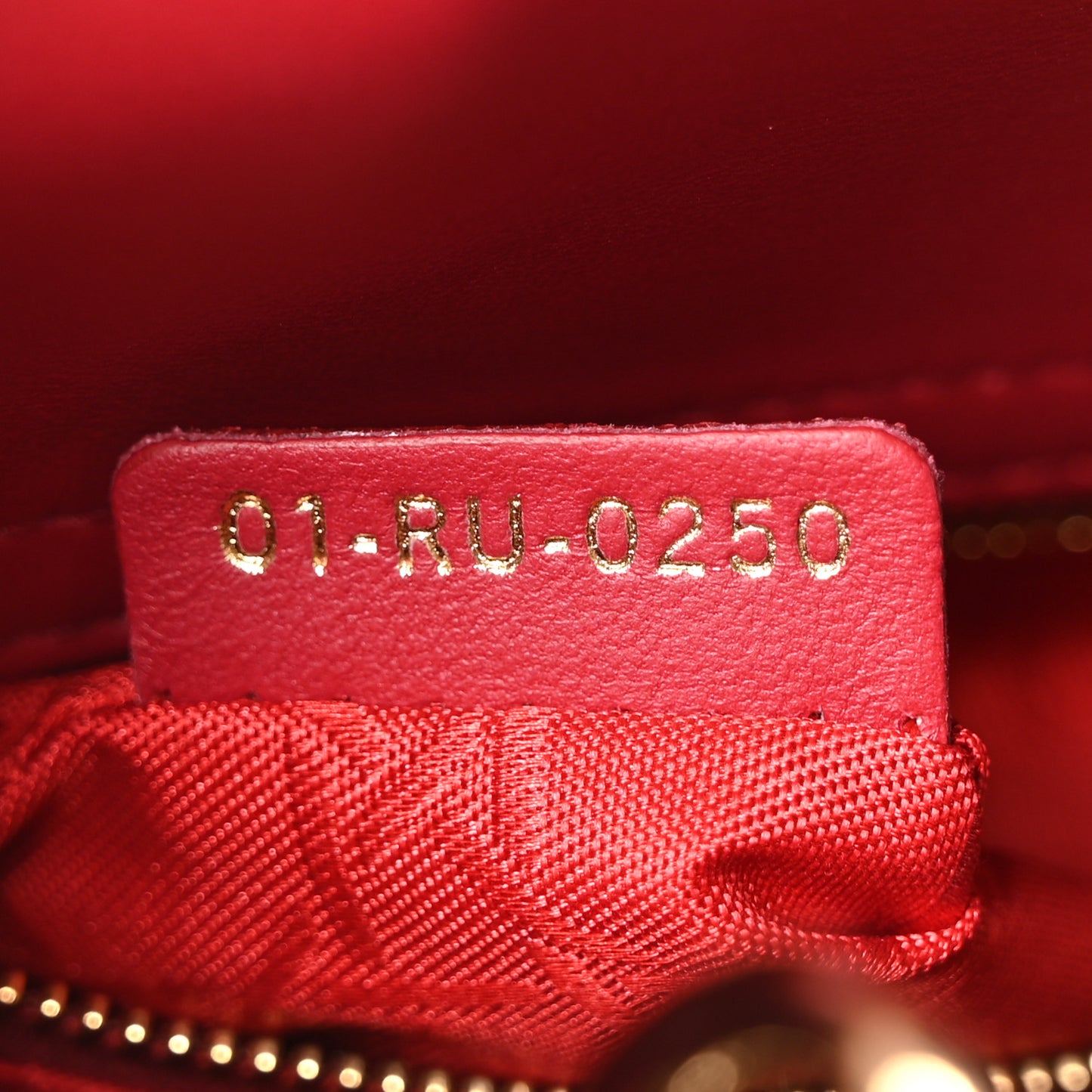 Lambskin Cannage Dioramour Small My ABCDior Lady Dior Fraise