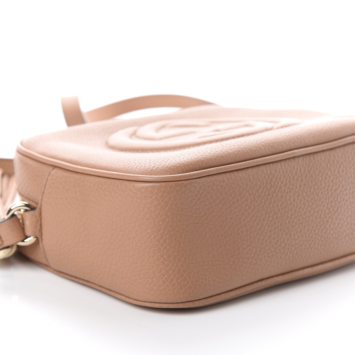 Gucci Pebbled Calfskin Small Soho Disco Bag Camelia 7 of 8
