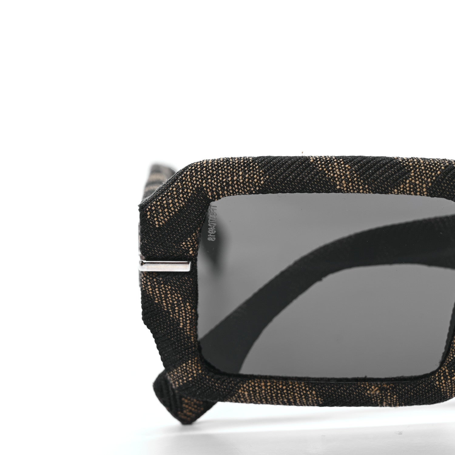 Fendi Fabric Jacquard FF Fendigraphy Square Sunglasses FE400745U Brown 5 of 8