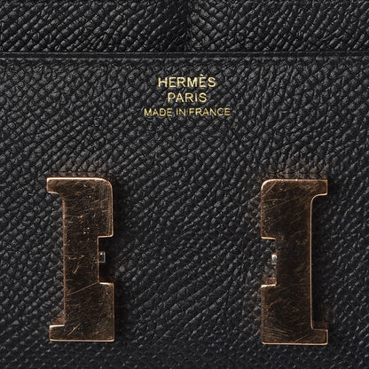 Hermes Epsom Constance Short Wallet Black 7 of 10