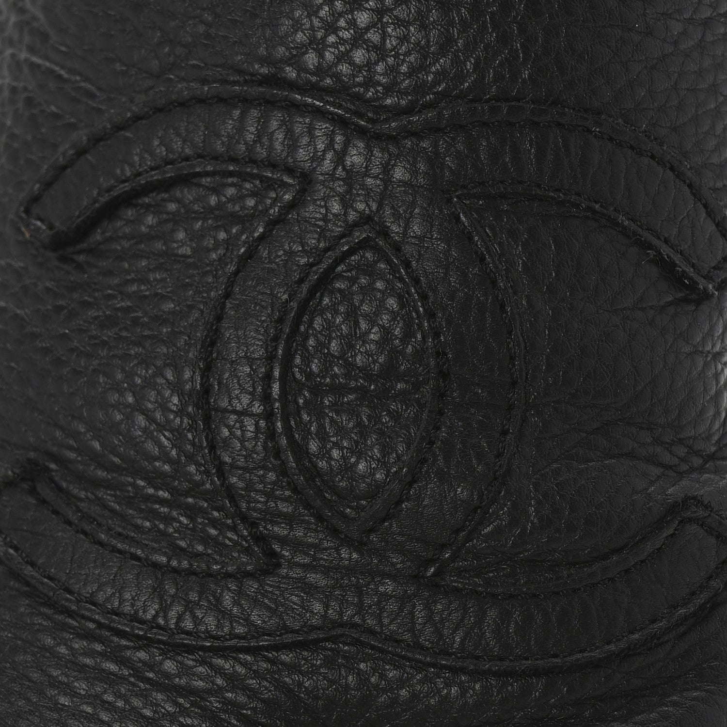 Chanel Calfskin CC Espadrille Mules 39 Black 12 of 12