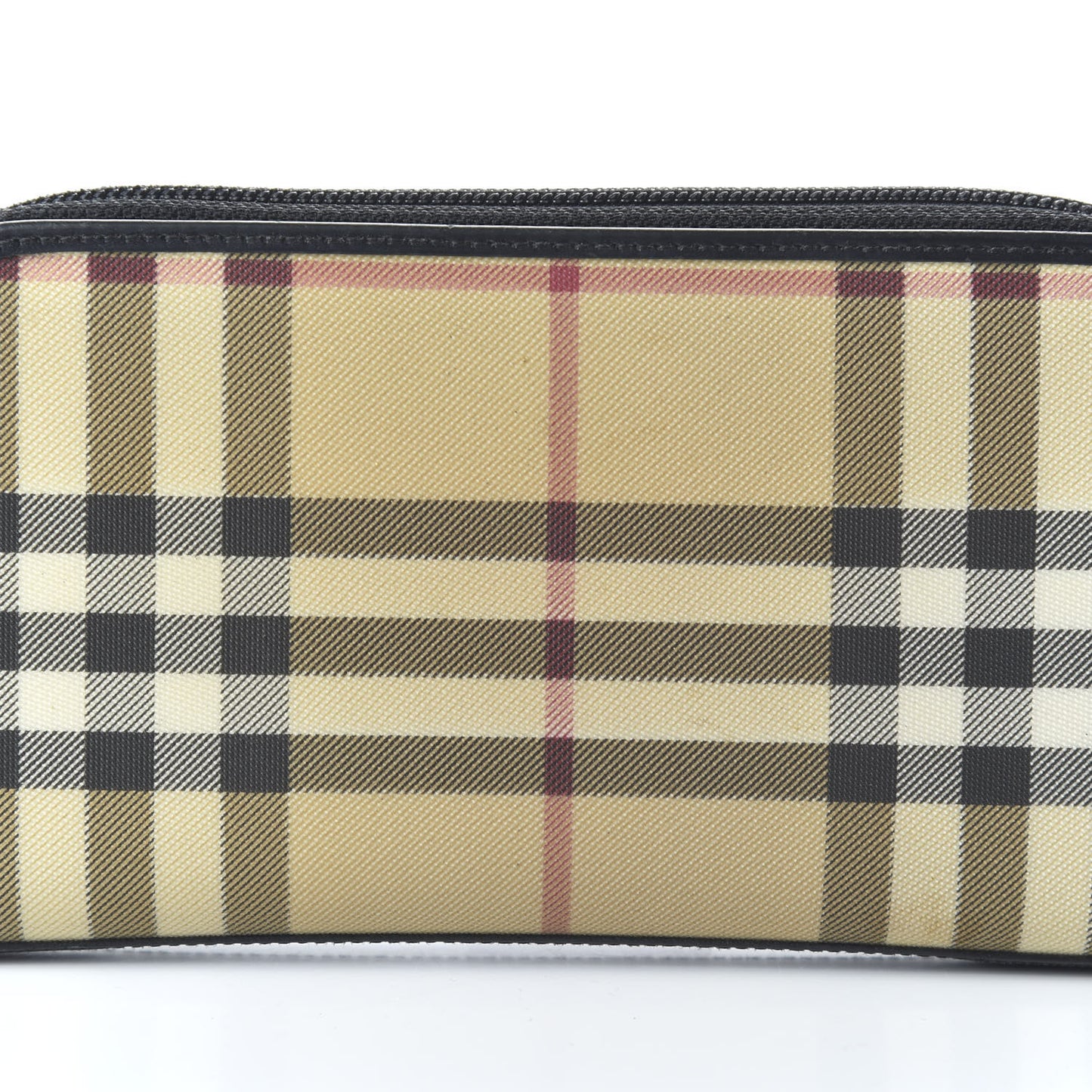 Vintage Check Elmore Zip Around Wallet Black