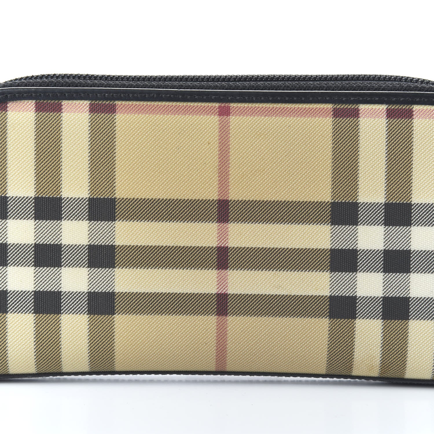 Burberry Vintage Check Elmore Zip Around Wallet Black 9 of 9